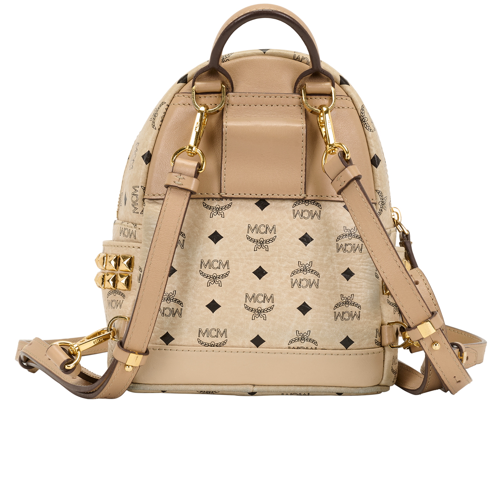Stark Backpack Xmini, &pound;250, Handbags, Beige, Canvas, Back view
